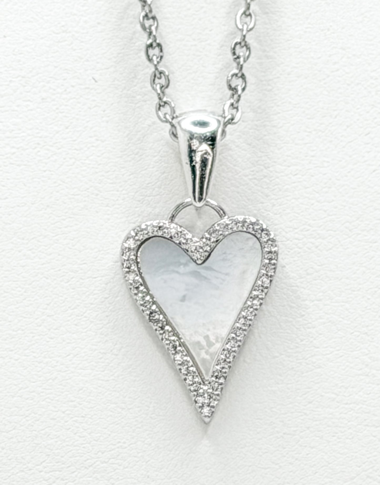 Mother of Pearl Heart Necklace