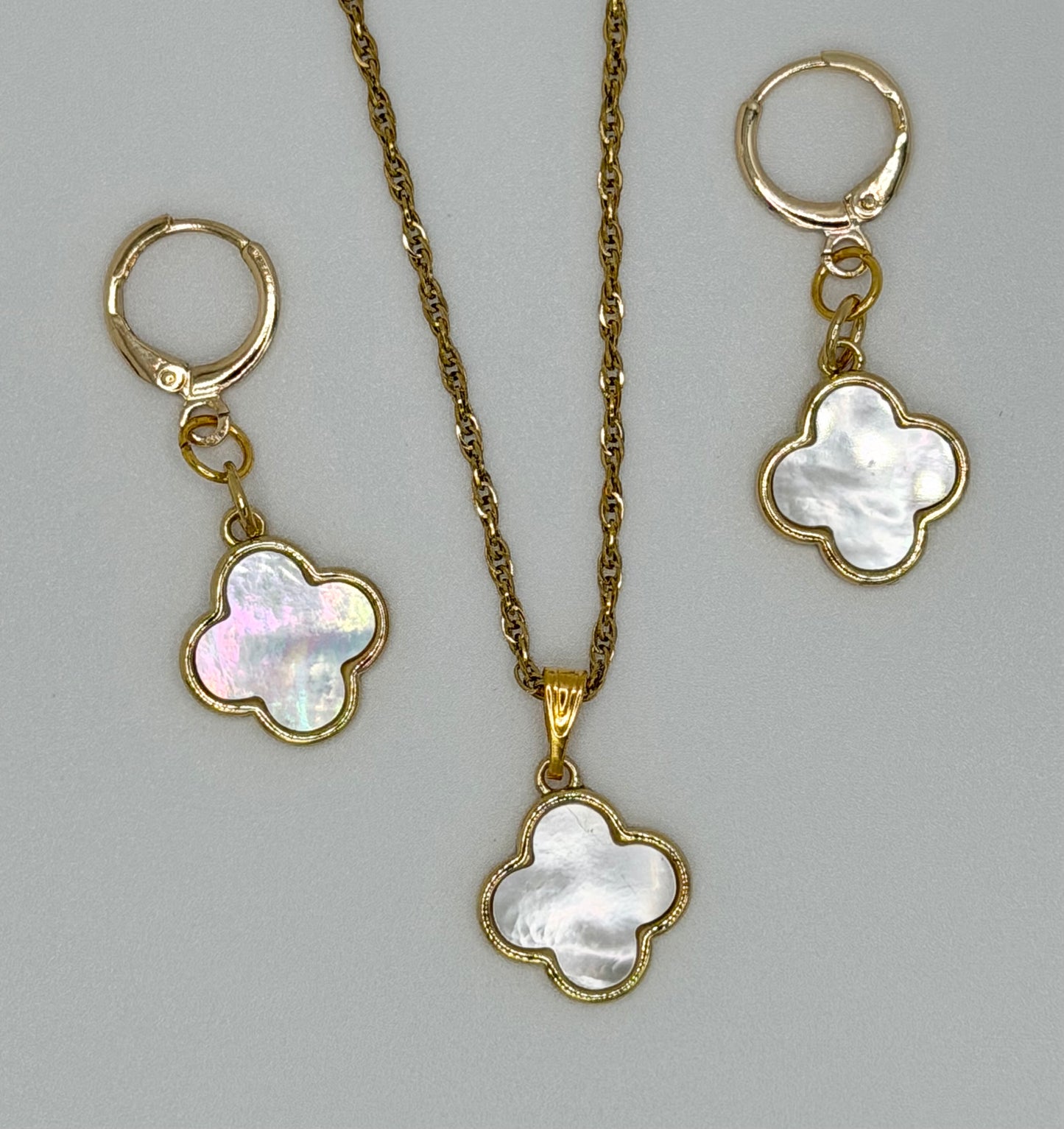 Mother of Pearl Clover Jewelry